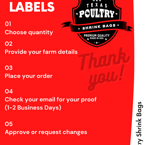Texas Poultry Shrink Bags