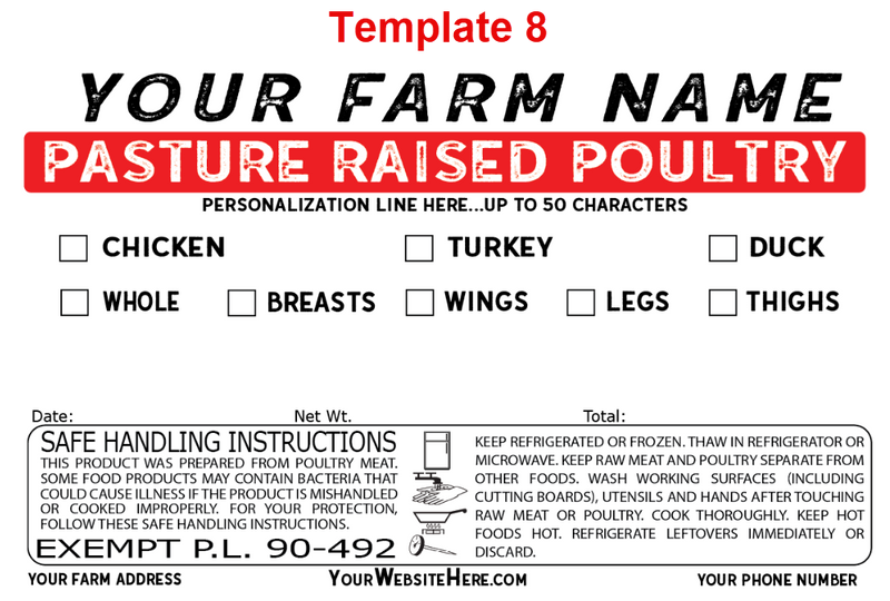 Custom Poultry Freezer Labels Texas Poultry Shrink Bags Custom poultry freezer labels texas poultry shrink bags