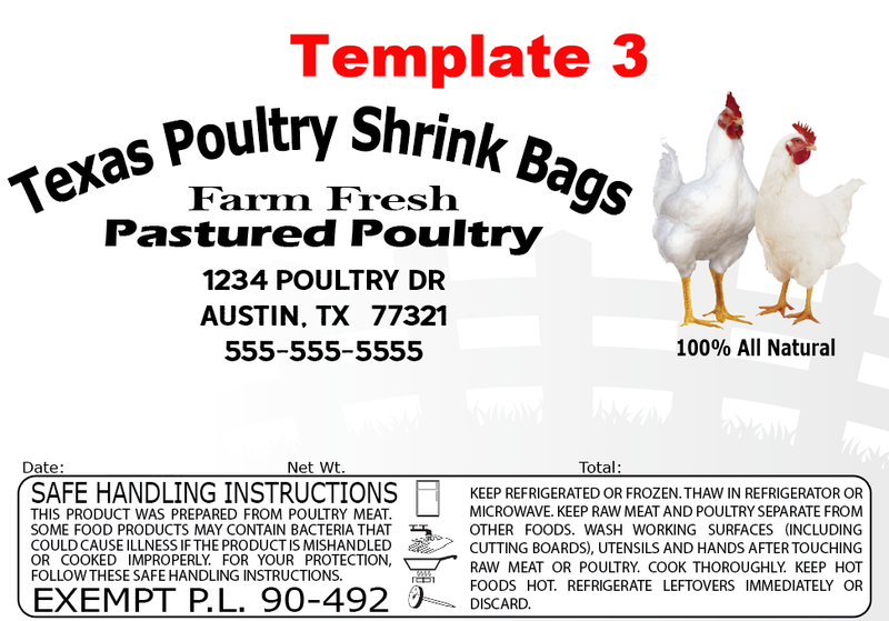 Poultry  Chicken Shrink Bags for Processing Poultry  Flavorseal