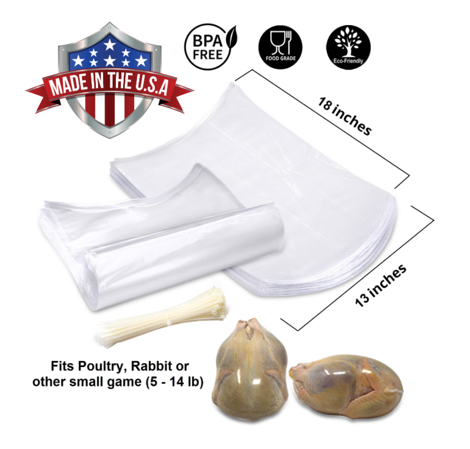 poultry shrink wrap bags with zip